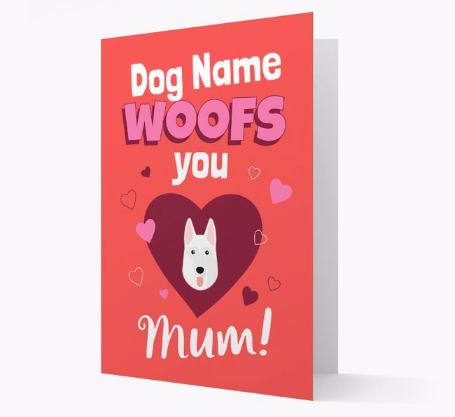 'I Woof You Mum' - Personalized {breedFullName} Card 